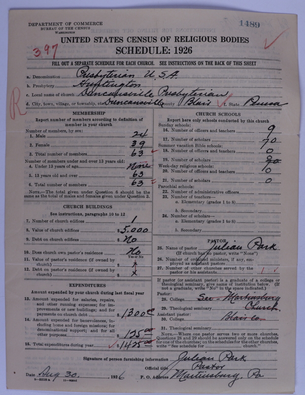 Scan of Presbyterian Church in the United States of America: 1489