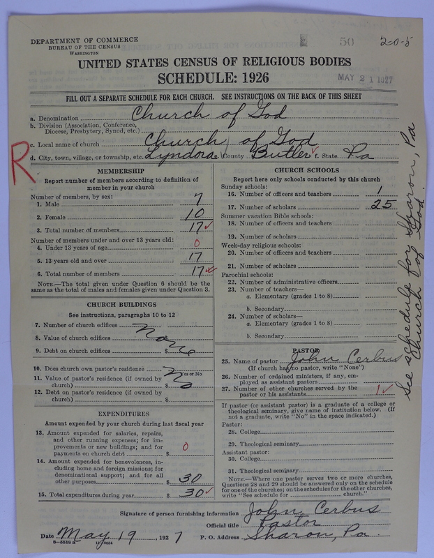 Scan of Church of God (Headquarters, Anderson, Ind.): 50