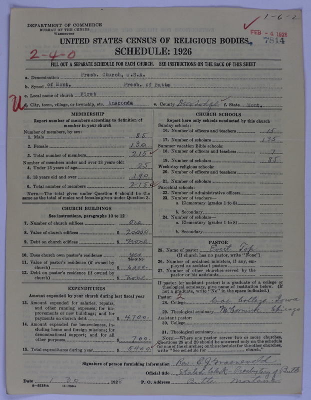 Scan of Presbyterian Church in the United States of America: 7814