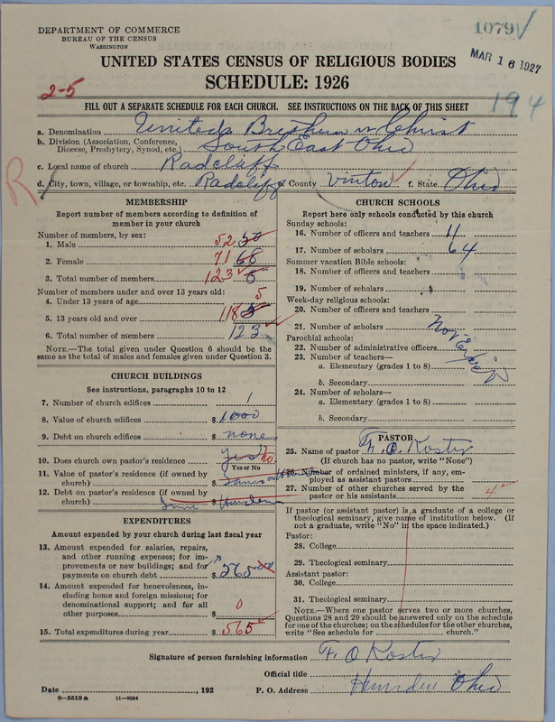 Scan of Church of the United Brethren in Christ: 1079