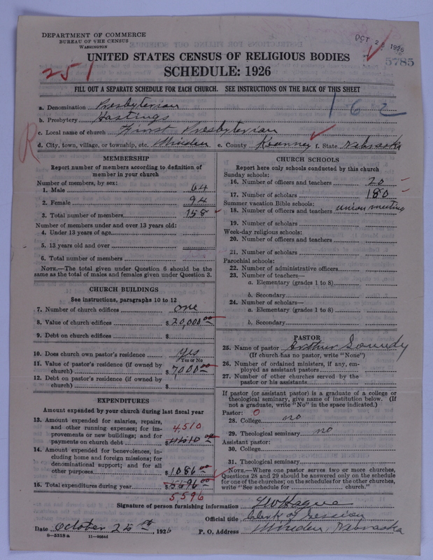 Scan of Presbyterian Church in the United States of America: 5785