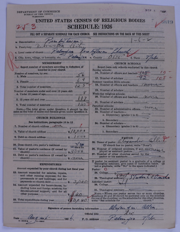 Scan of Presbyterian Church in the United States of America: 5819