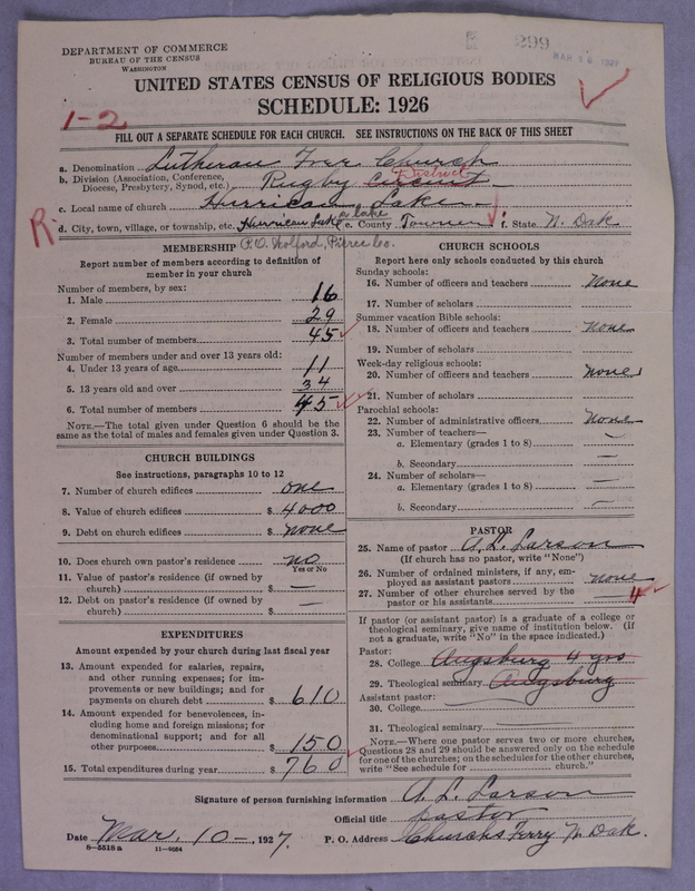 Scan of Lutheran Free Church: 299