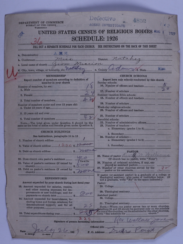 Scan of African Methodist Episcopal Church: 4852