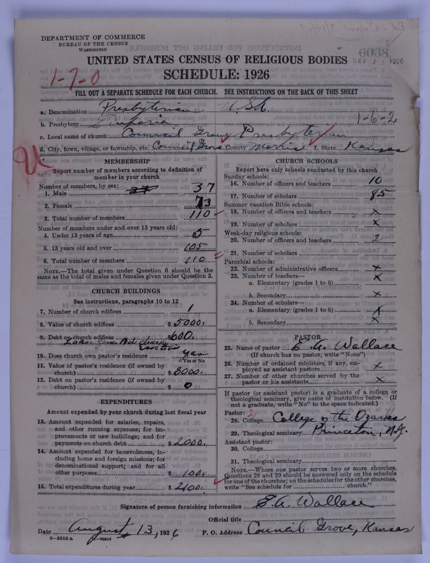 Scan of Presbyterian Church in the United States of America: 6038