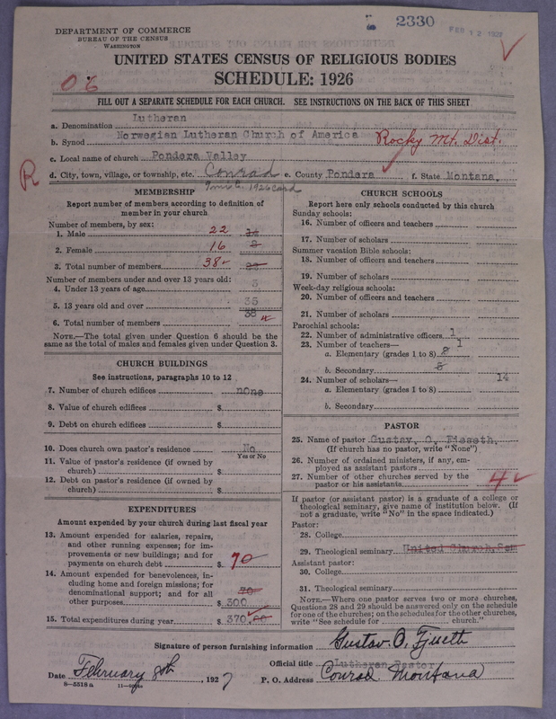 Scan of Norwegian Lutheran Church of America: 2330