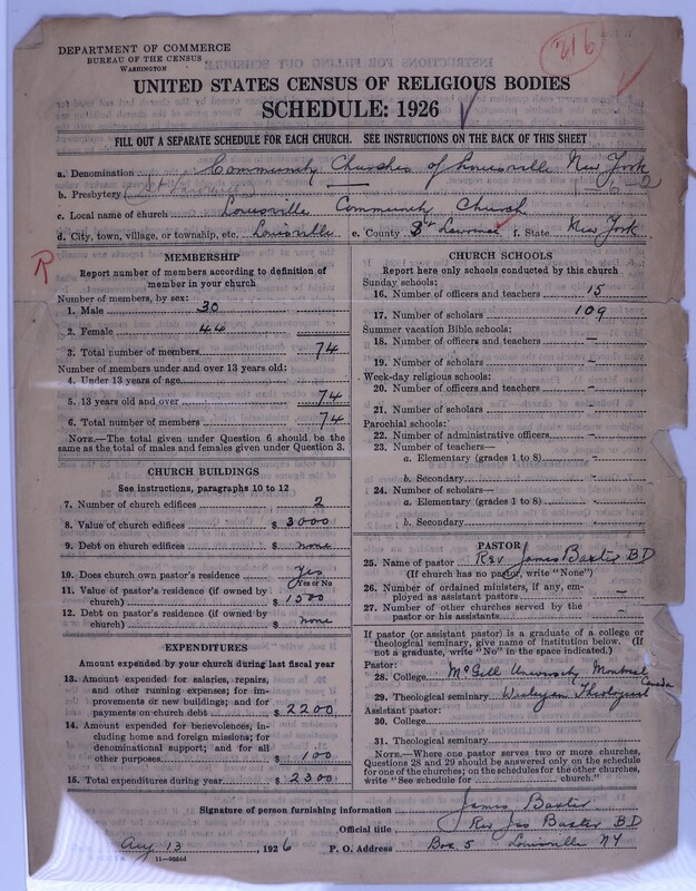 Scan of Federated Churches: 216