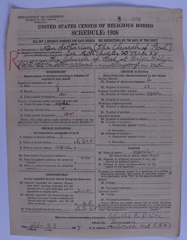 Scan of Church of God (Headquarters, Anderson, Ind.): 461