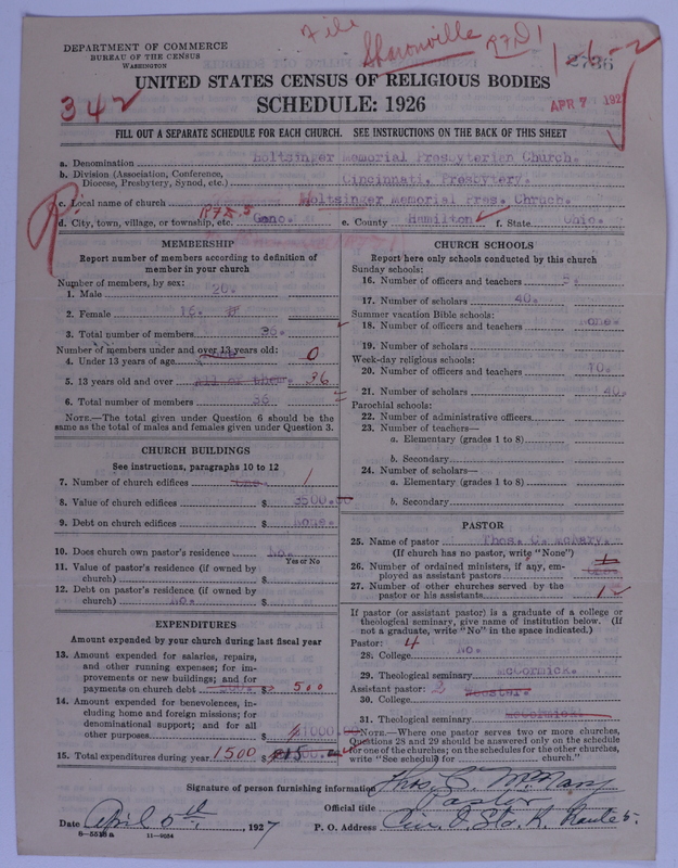 Scan of Presbyterian Church in the United States of America: 2736