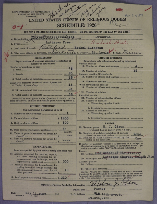 Scan of Lutheran Free Church: 197