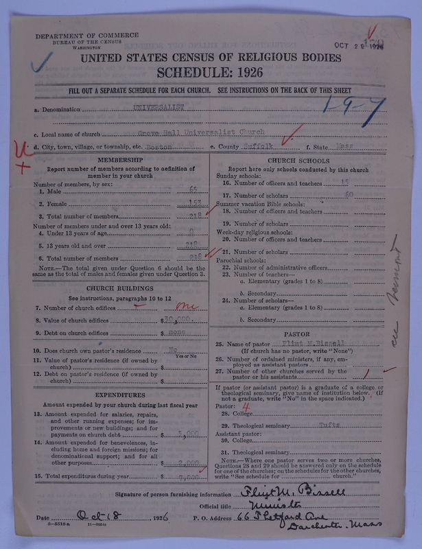 Scan of Universalist Church: 179