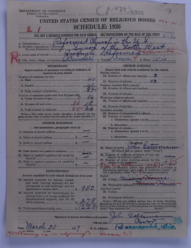 Scan of Reformed Church in the United States: 1322