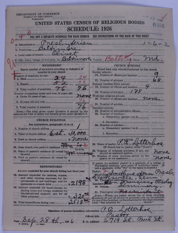 Scan of Presbyterian Church in the United States of America: 6221