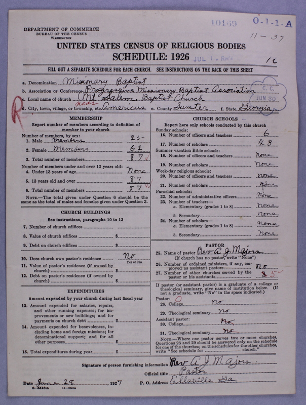 Scan of Negro Baptists: 10169