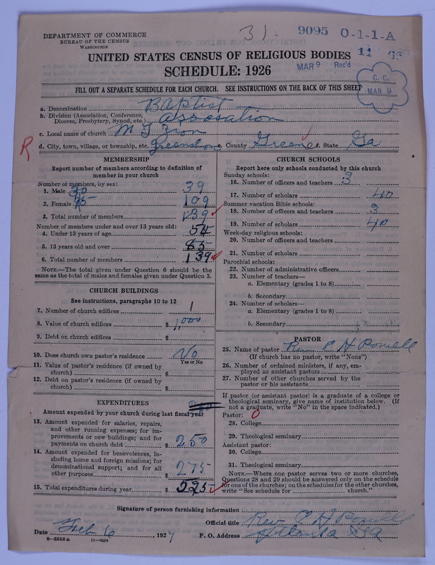 Scan of Negro Baptists: 9095