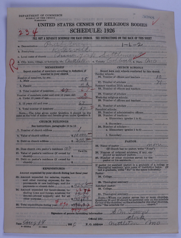 Scan of Presbyterian Church in the United States of America: 5088