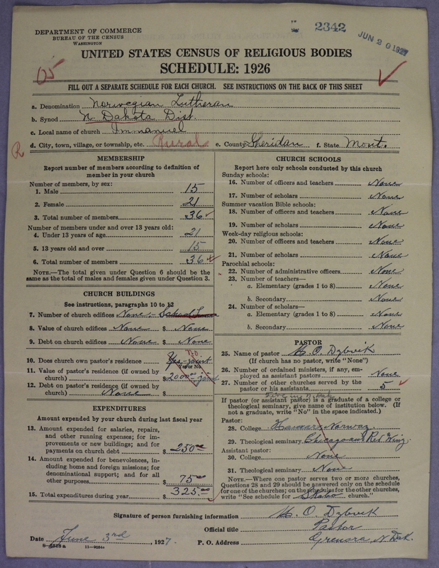 Scan of Norwegian Lutheran Church of America: 2342