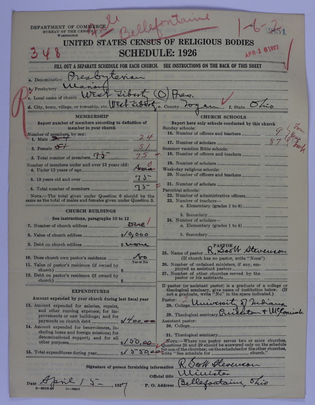 Scan of Presbyterian Church in the United States of America: 2851