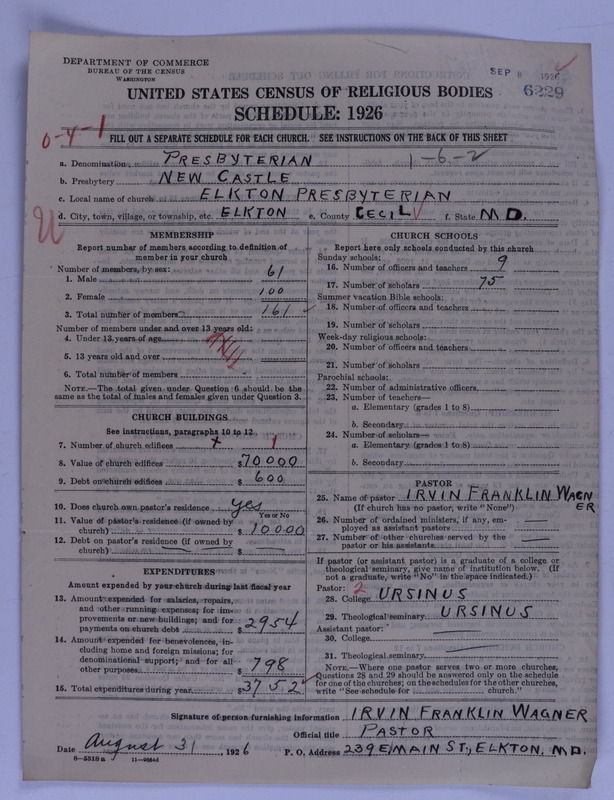 Scan of Presbyterian Church in the United States of America: 6229