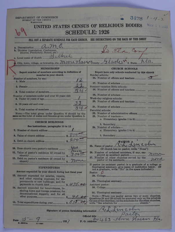Scan of African Methodist Episcopal Church: 3478
