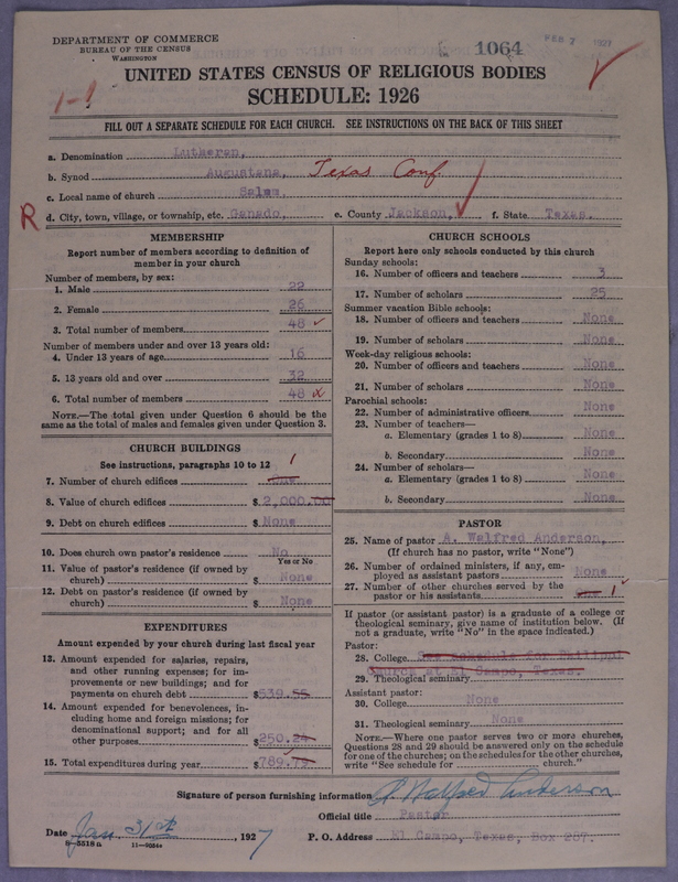 Scan of Evangelical Lutheran Augustana Synod of North America: 1064