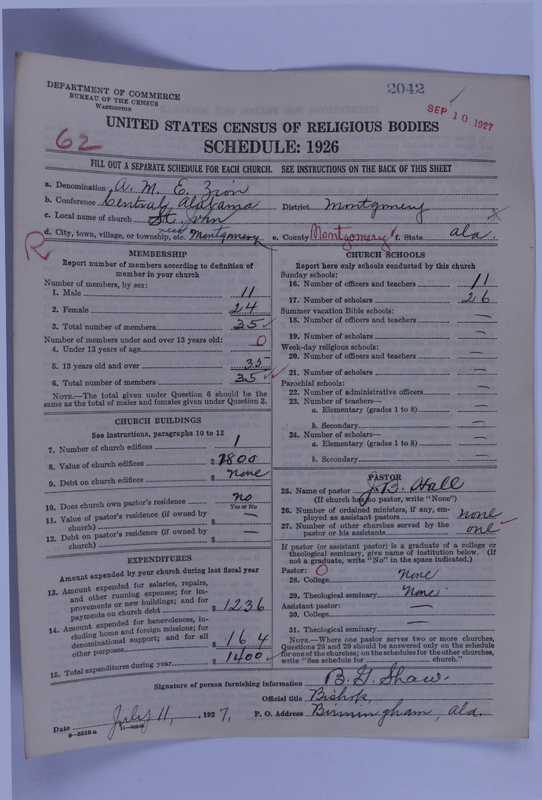 Scan of African Methodist Episcopal Zion Church: 2042