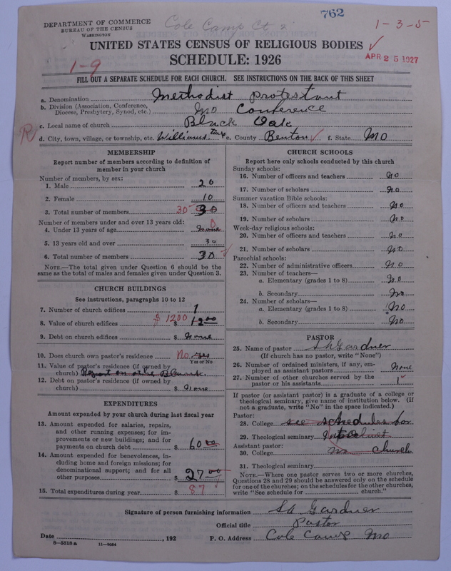 Scan of Methodist Protestant Church: 762
