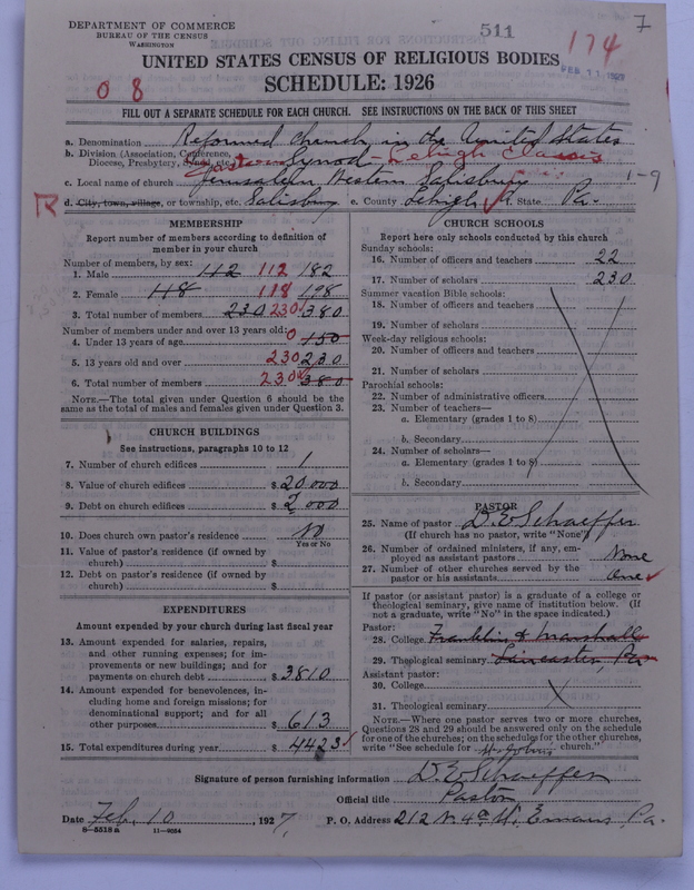 Scan of Reformed Church in the United States: 510