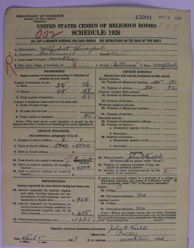 Scan of Methodist Episcopal Church: 13201