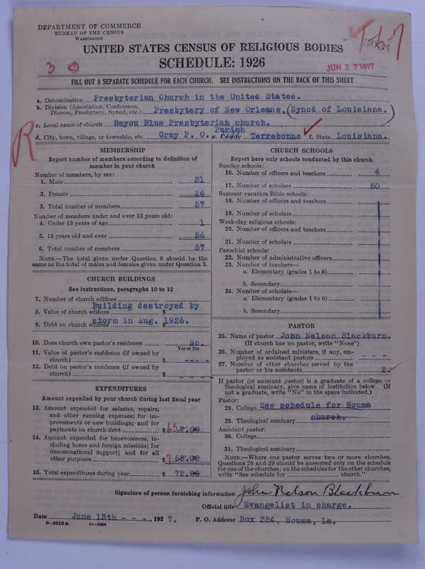 Scan of Presbyterian Church in the United States: 3031