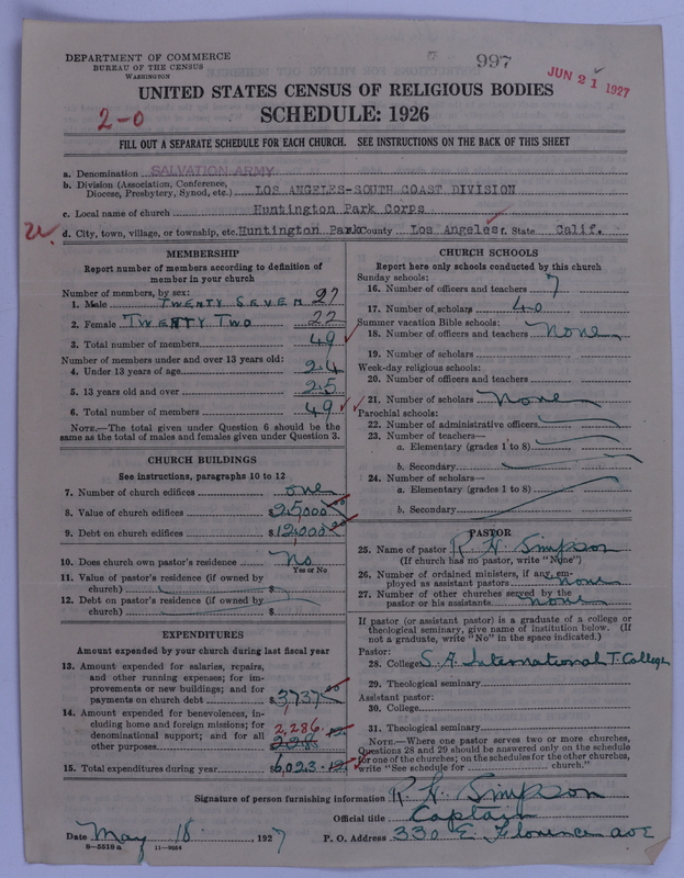 Scan of Salvation Army: 997