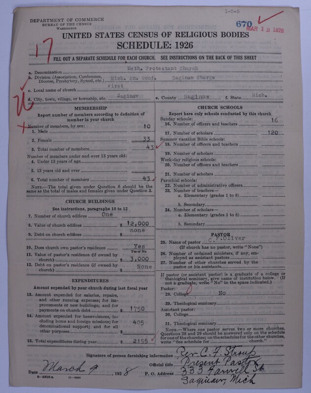 Scan of Methodist Protestant Church: 670