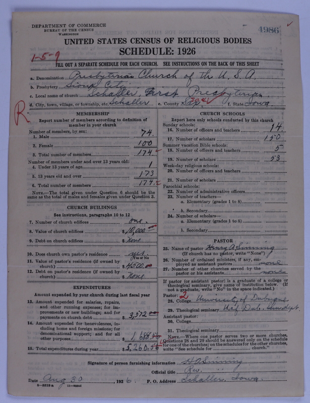 Scan of Presbyterian Church in the United States of America: 4986