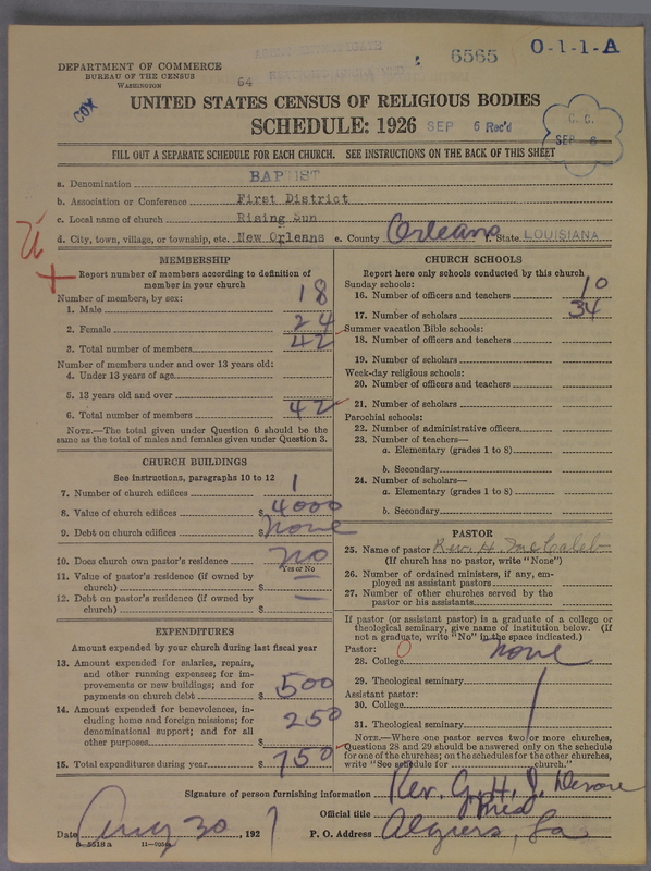 Scan of Negro Baptists: 6565
