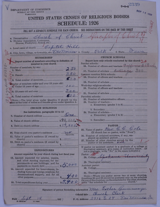 Scan of Disciples of Christ: 2339