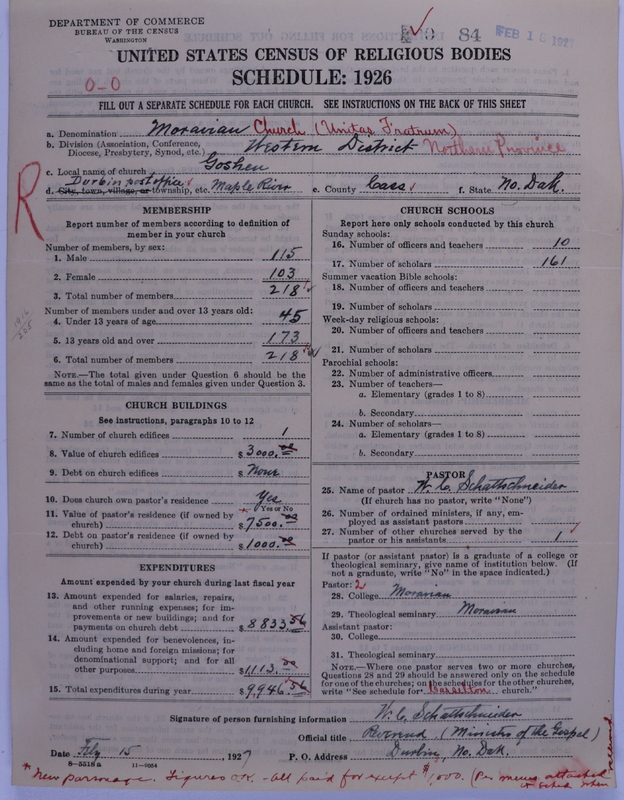 Scan of Moravian Church in America: 84