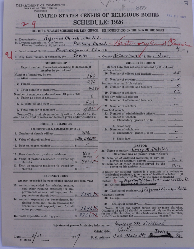 Scan of Reformed Church in the United States: 857