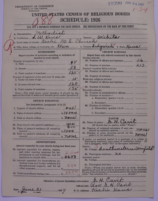 Scan of Methodist Episcopal Church: 19390