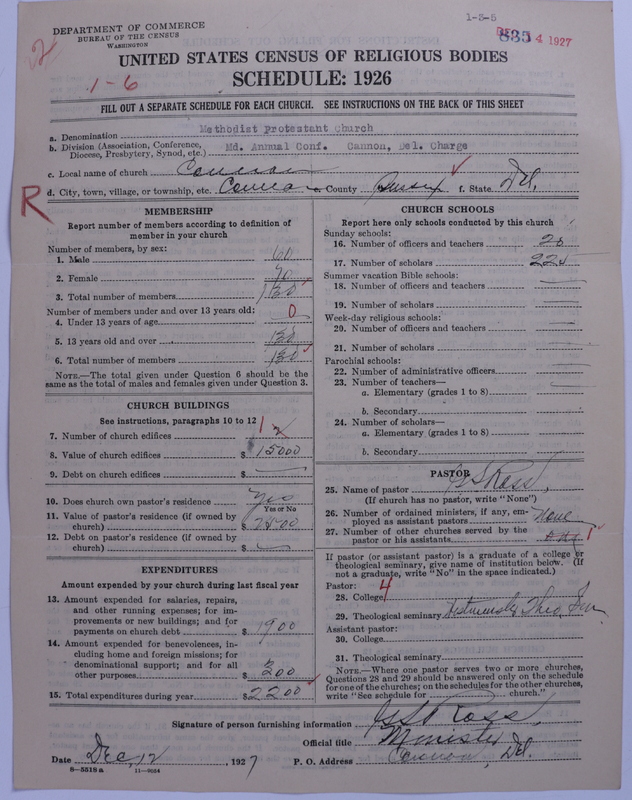 Scan of Methodist Protestant Church: 835