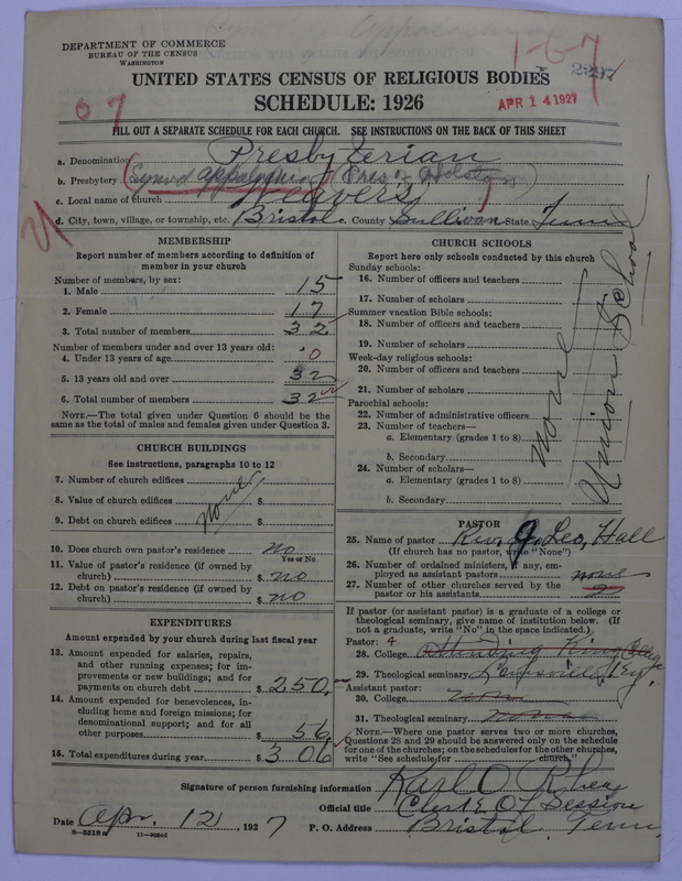 Scan of Presbyterian Church in the United States: 2297