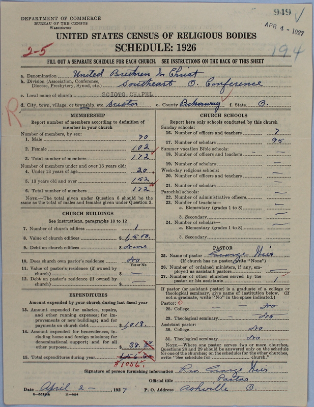 Scan of Church of the United Brethren in Christ: 949