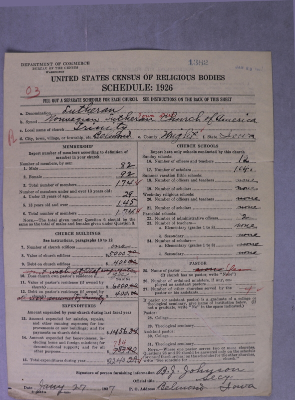 Scan of Norwegian Lutheran Church of America: 1382