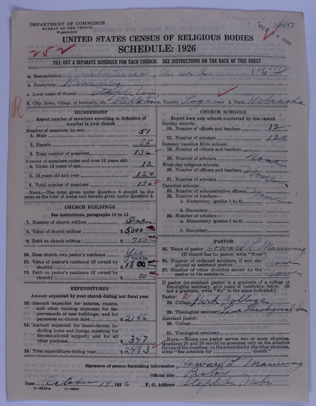 Scan of Presbyterian Church in the United States of America: 5807