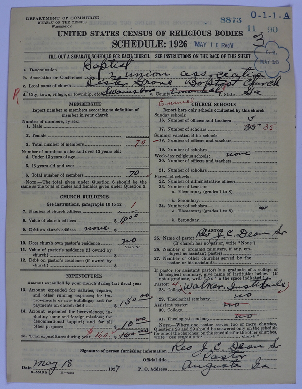 Scan of Negro Baptists: 8873