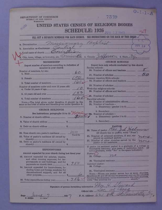 Scan of Negro Baptists: 7339