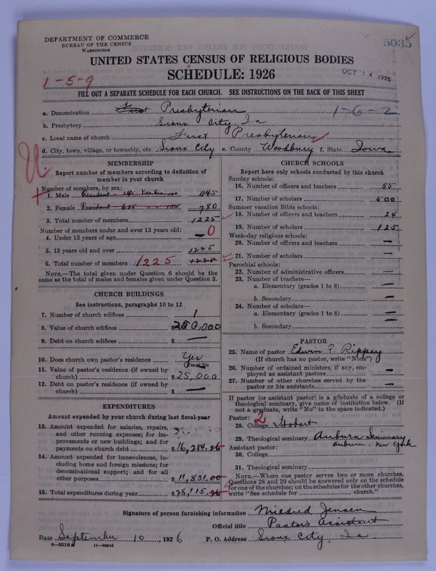 Scan of Presbyterian Church in the United States of America: 5035