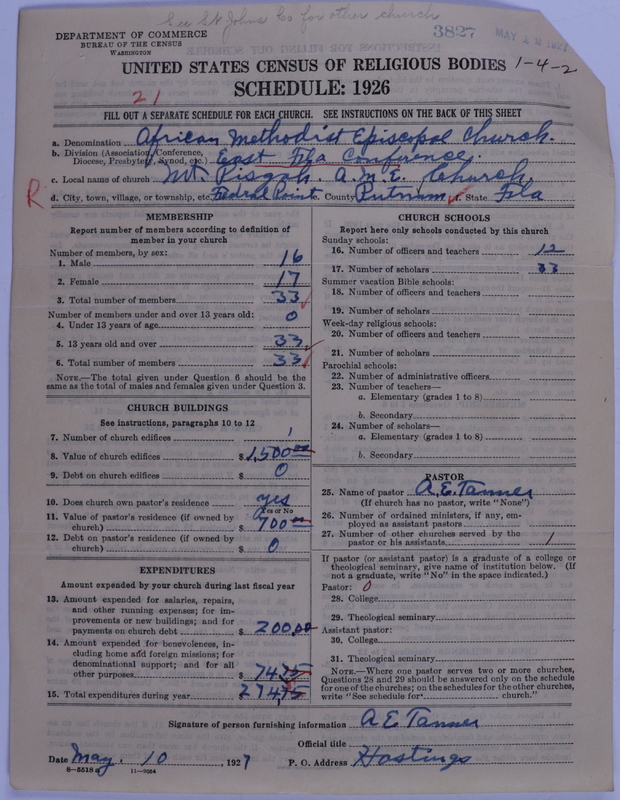 Scan of African Methodist Episcopal Church: 3827