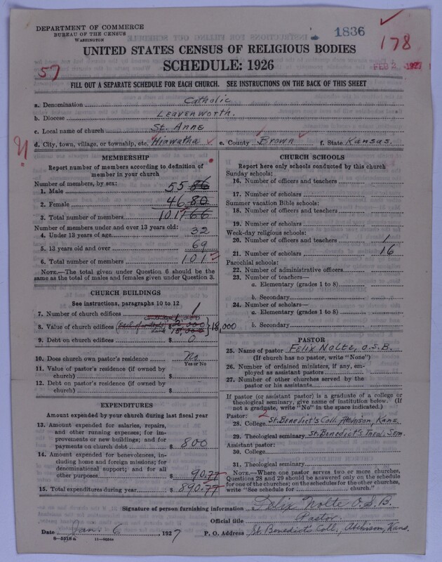 Scan of Roman Catholic Church: 1836