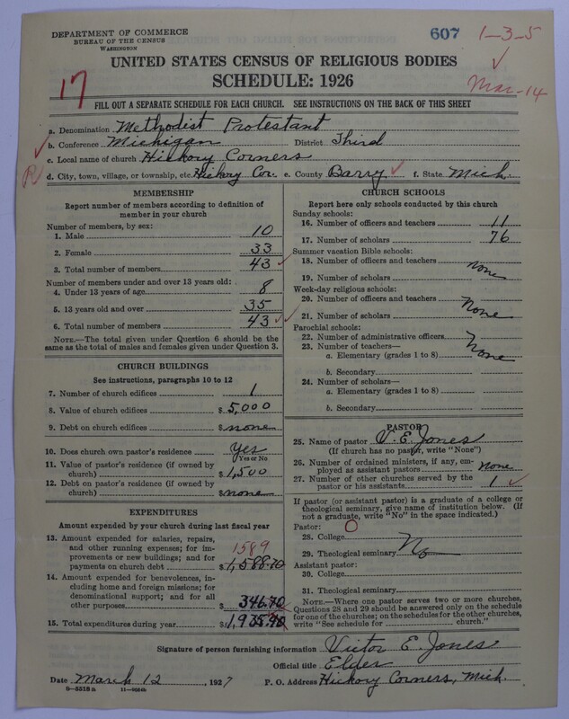 Scan of Methodist Protestant Church: 607