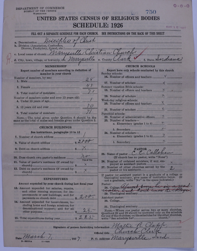 Scan of Disciples of Christ: 750